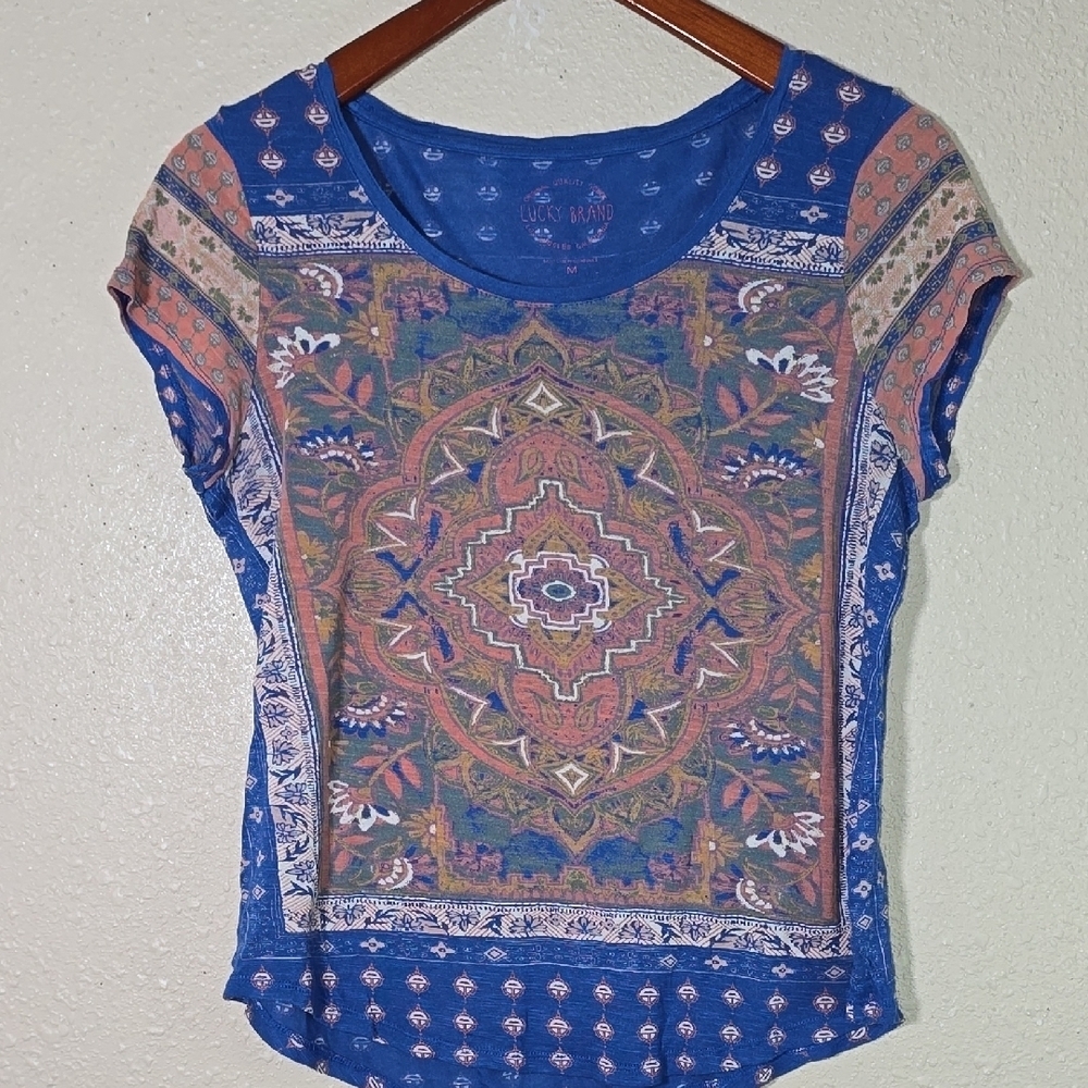 Lucky Brand Persian Graphic Top